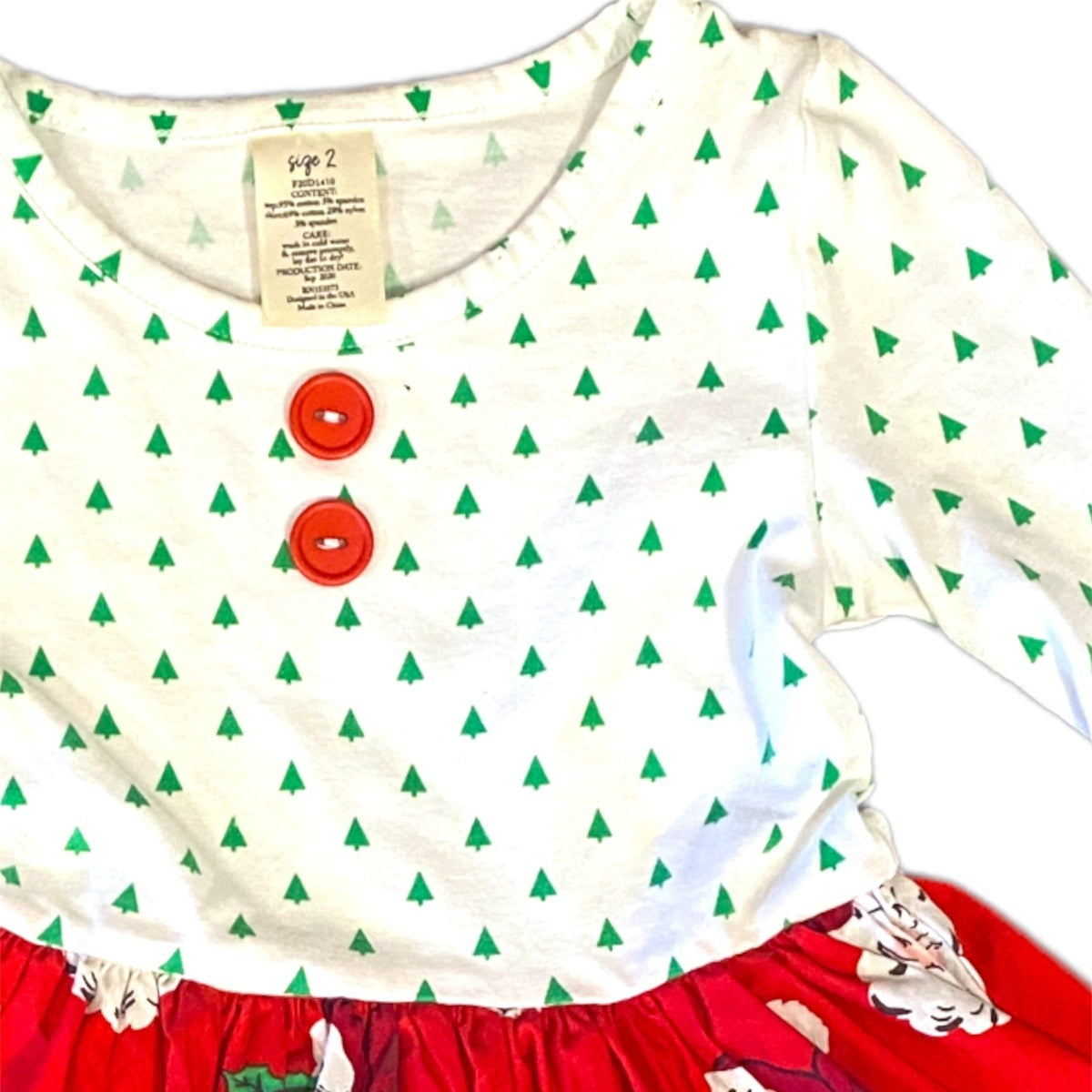 Size 2 Christmas swing dress with Santa