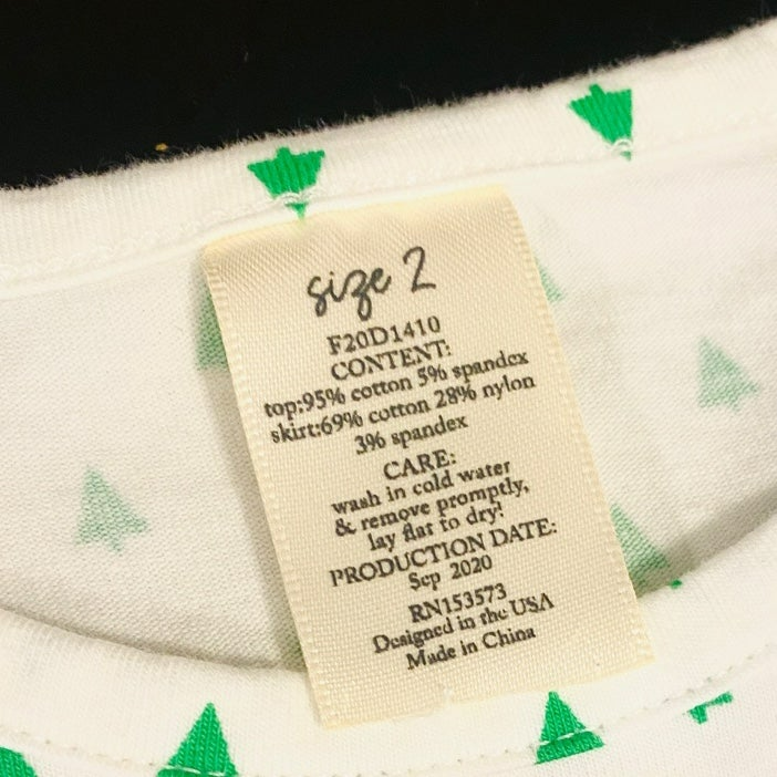 Size 2 Christmas swing dress with Santa