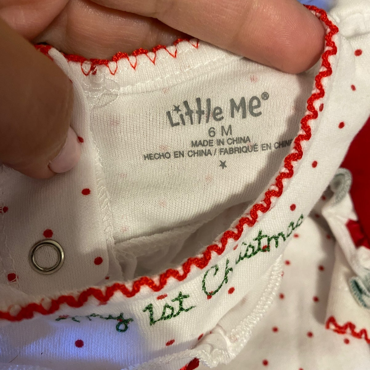 My First Christmas bloomer set and bib bundle 6 months