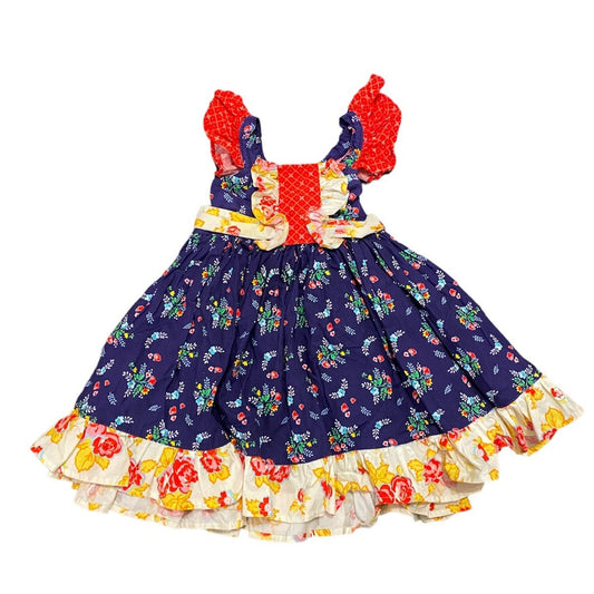 18-24 months to 2T floral ruffle dress