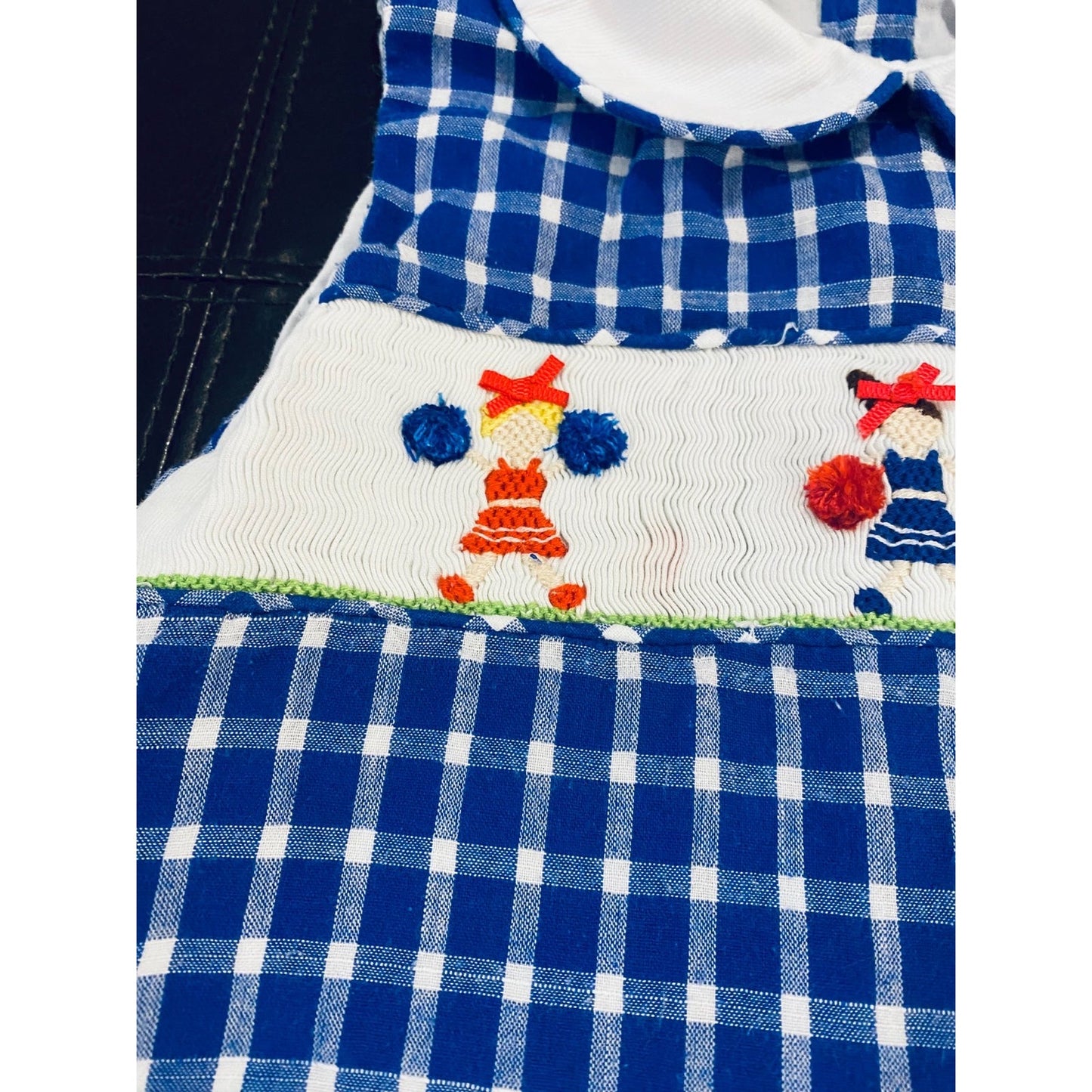 3t smocked cheerleader dress