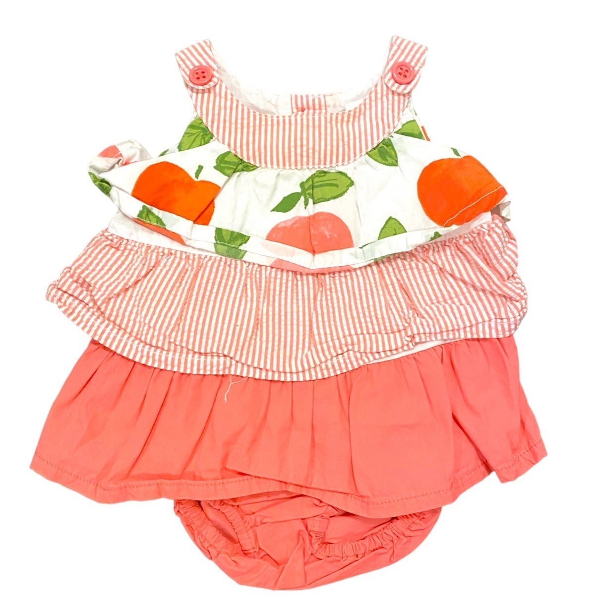 6-12 months Gymboree peach bloomer set