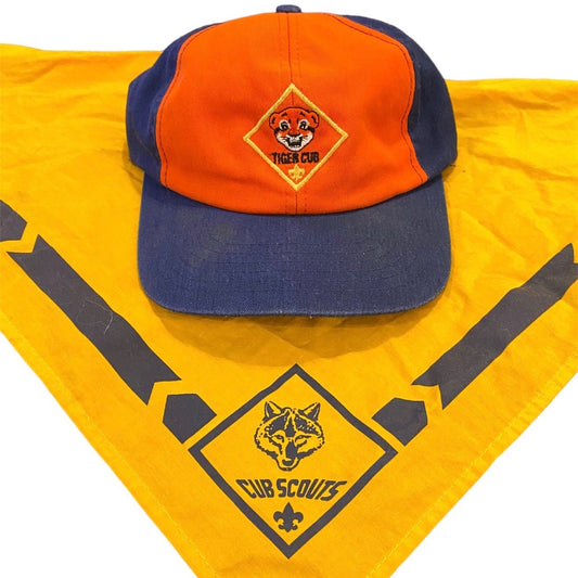 Cub Scouts Boy Scouts hat and kerchief bundle
