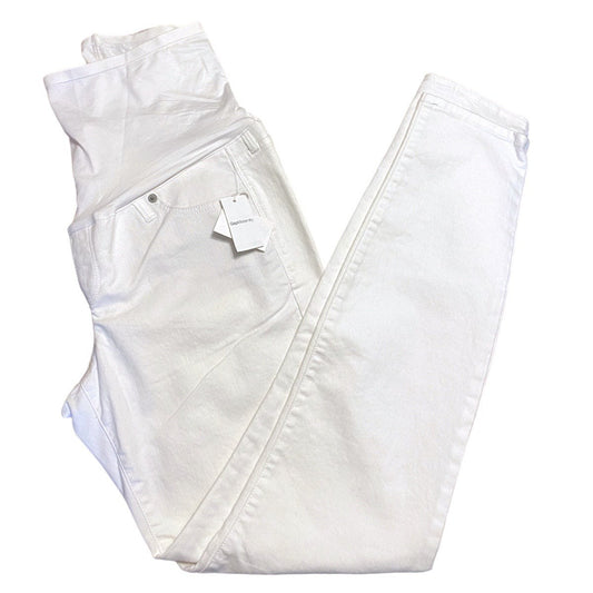 New Gap maternity true skinny white jeans