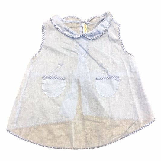 Vintage embroidered blue duck outfit