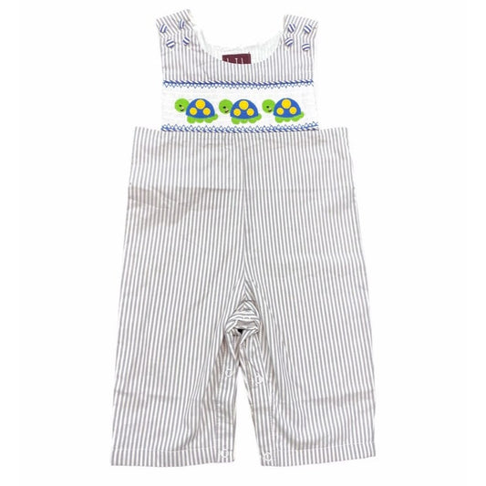 6-12 months Smocked turtle longall