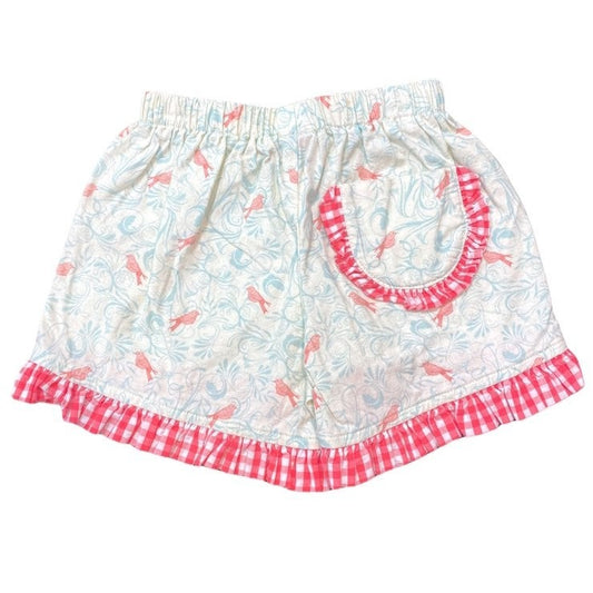 2t bird ruffle shorts