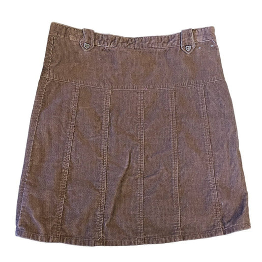 Size 12 vintage Gymboree brown corduroy skirt