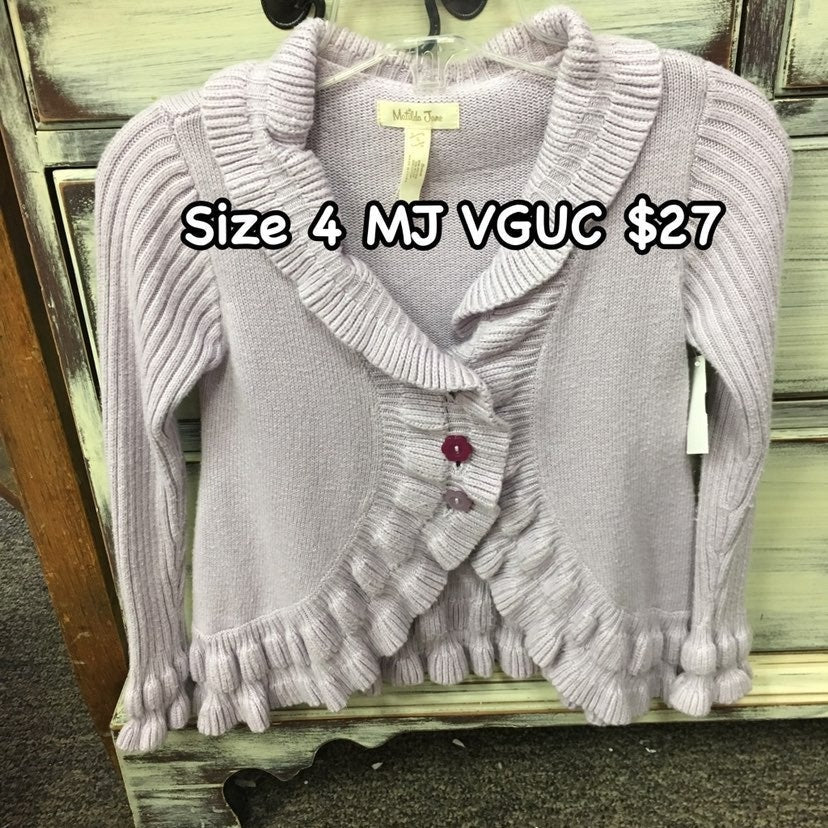Size 4 Matilda Jane pippa cardi sweater