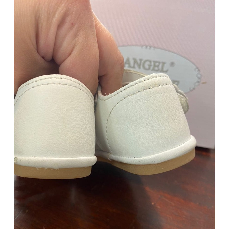 Size 3 white angel baby shoes