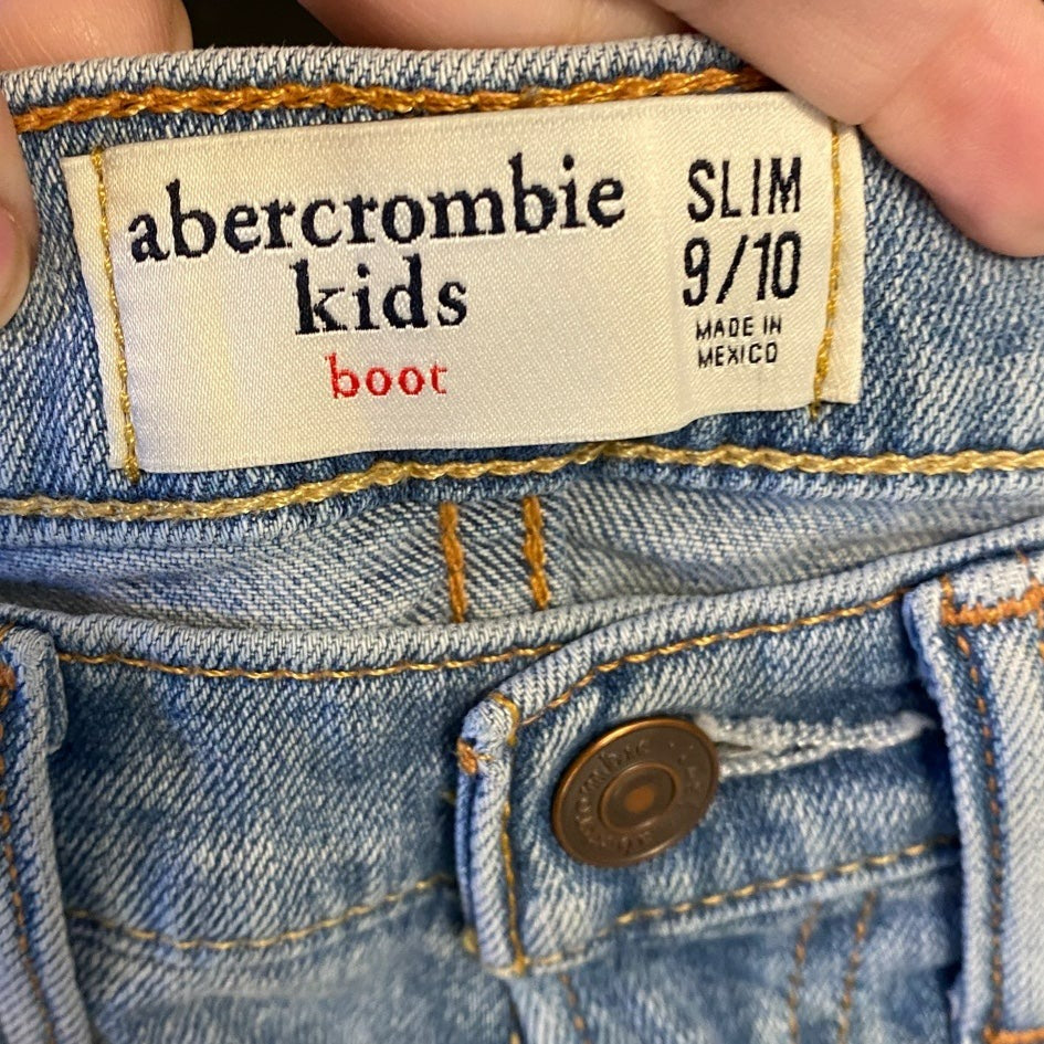 9/10 slim abercrombie kids bootcut jeans
