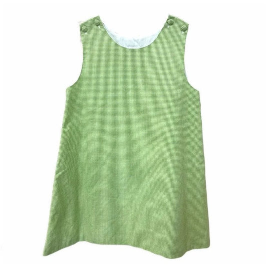 Green gingham dress size 4