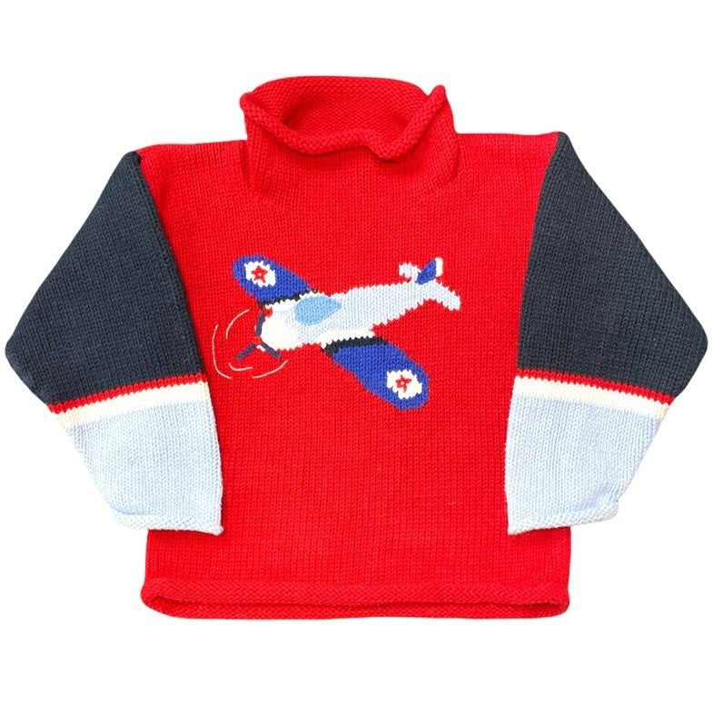 Size 4 vintage airplane sweater