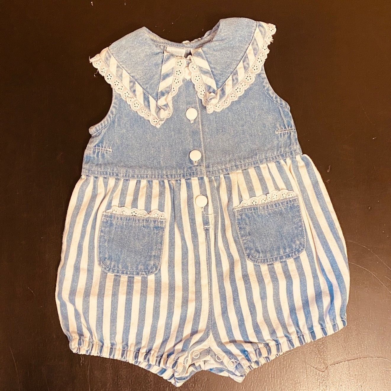 Vintage denim romper