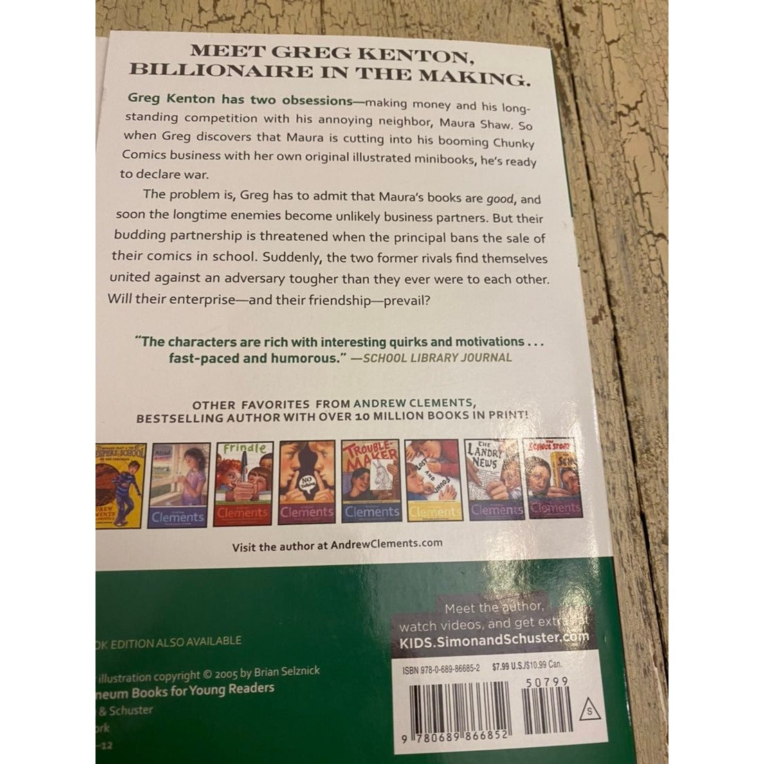 Andrew Clements chapter books bundle