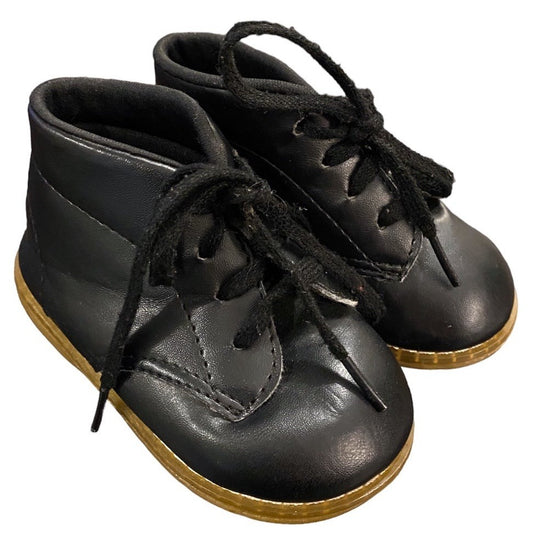 Size 5W black high top walkers toddler shoes