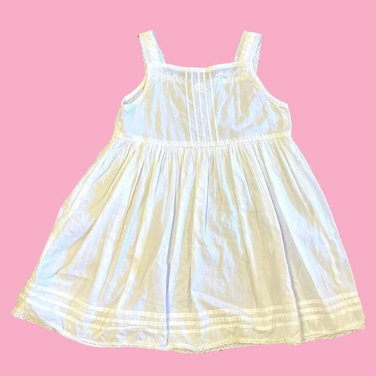 2/3 Girls white summer dress
