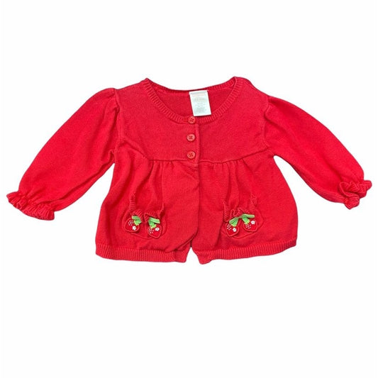 3-6 months Vintage Gymboree strawberries sweater