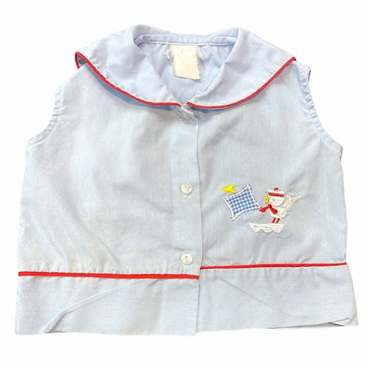 Vintage sailor duck diaper shirt