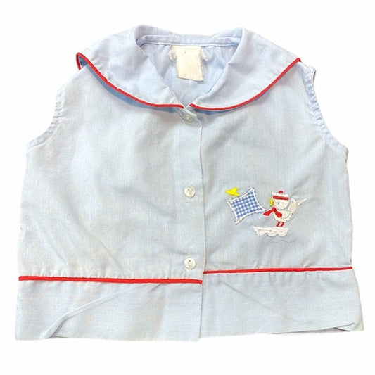 Vintage sailor duck diaper shirt