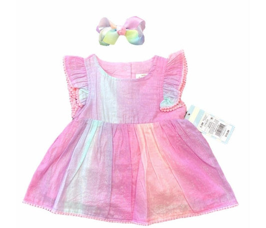 NEW 0-3 months dress & bow