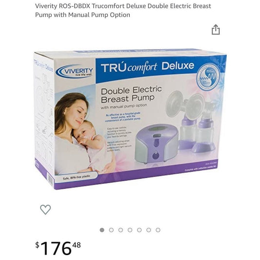 NEW Viverity double electric breast pump