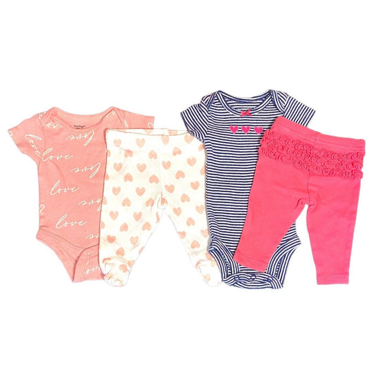 Newborn baby girls Valentine’s Day bundle