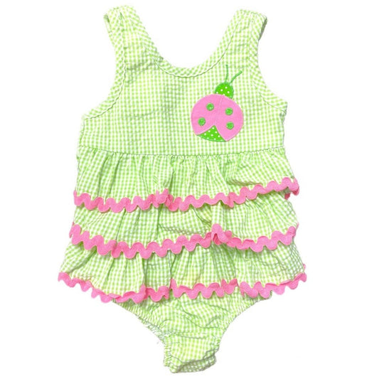 18 months girls gingham swimsuit