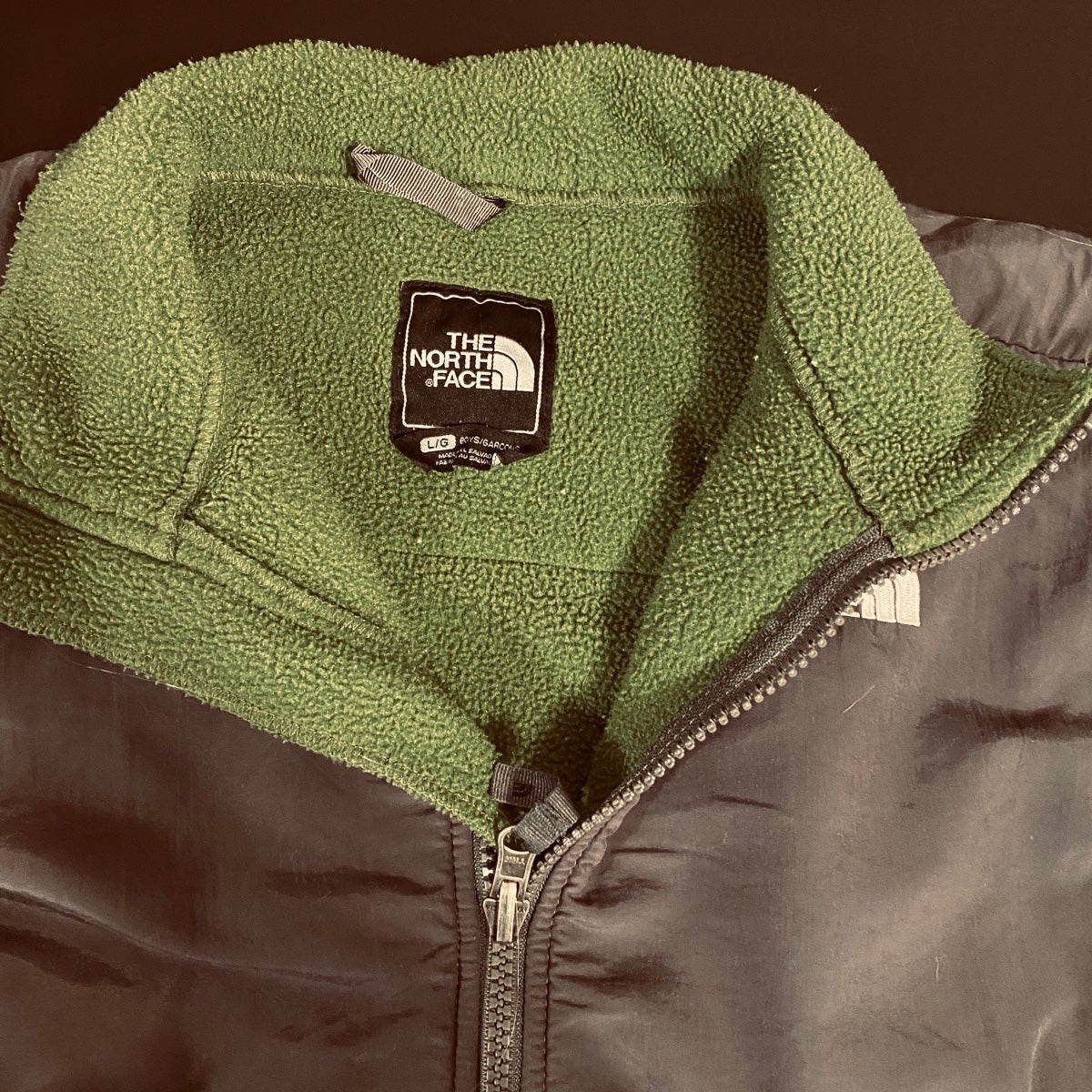 Boys Large green The North Face Denali jacket