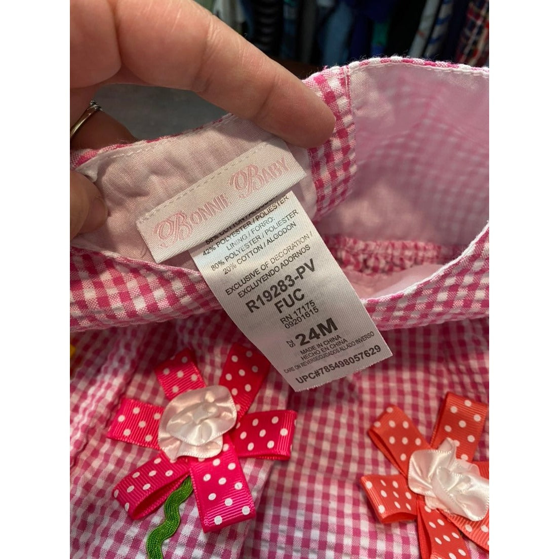 24 months summer gingham dress