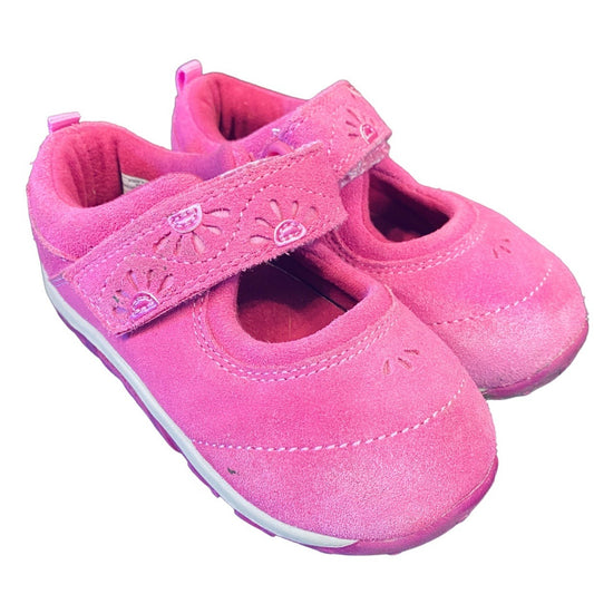 Size 9 Pink flower Merrell sneakers