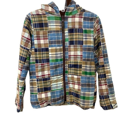 Kelly's kids 7/8 madras jacket boys
