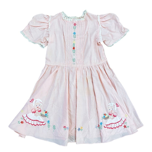 Vintage Girls embroidered Dress