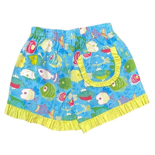 2t fish ruffle shorts