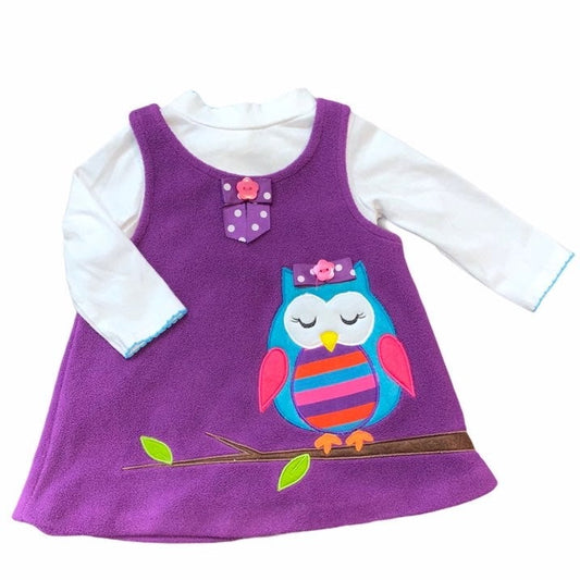 3-6 months boutique owl dress