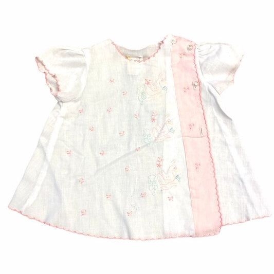 Vintage girls diaper shirt 0-6 months