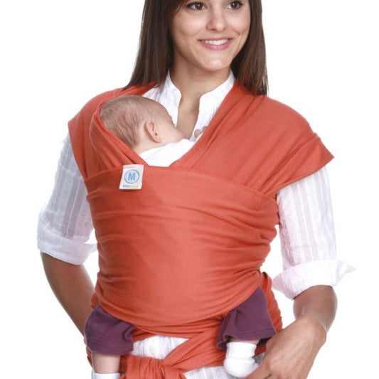 Orange moby wrap classic baby carrier