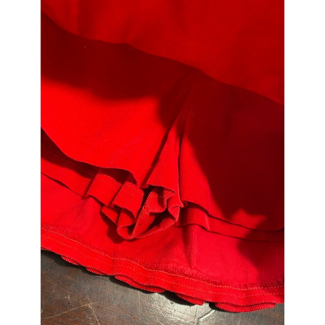 Size 8 red corduroy skirt