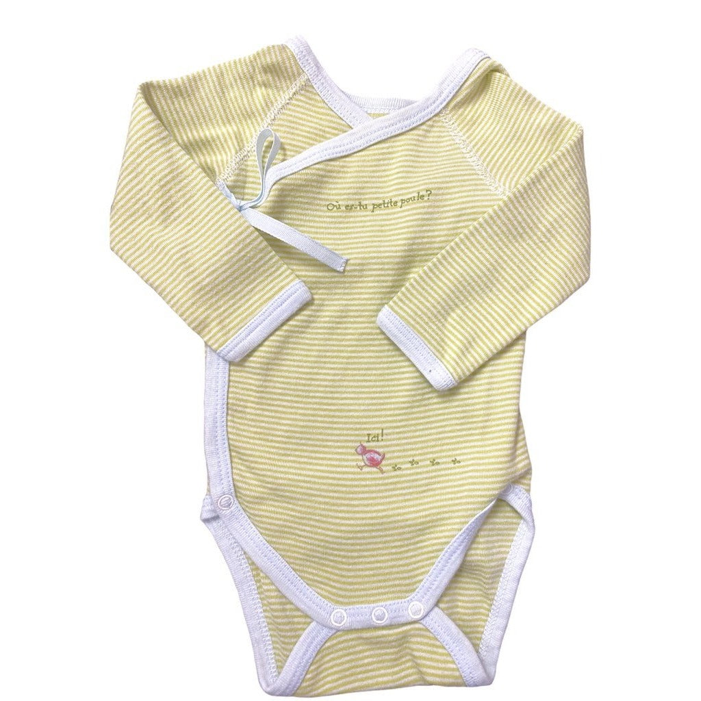 3 months French baby boys romper