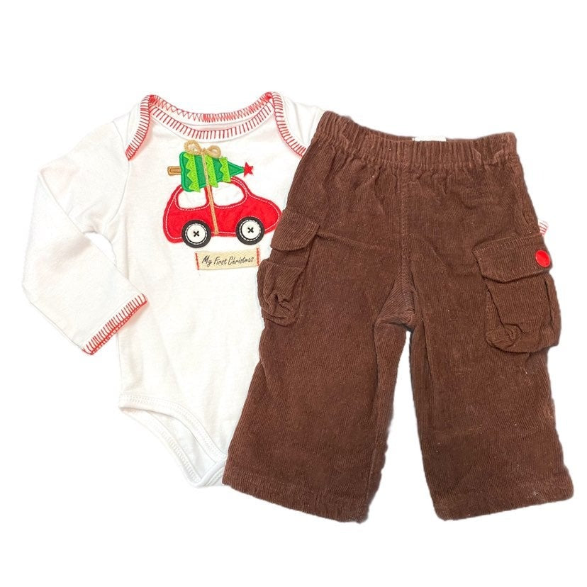 0-6 months mudpie Christmas outfit