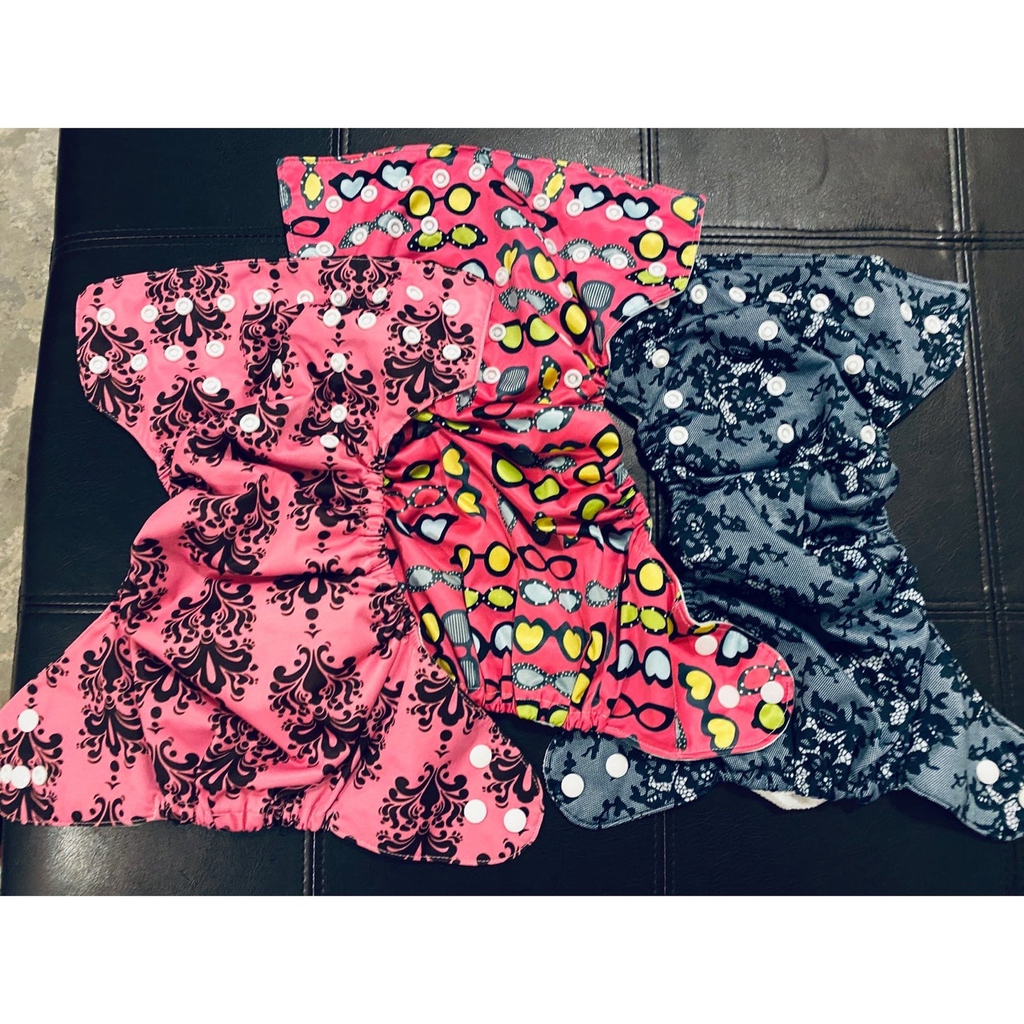 Girls pocket cloth diapers bundle