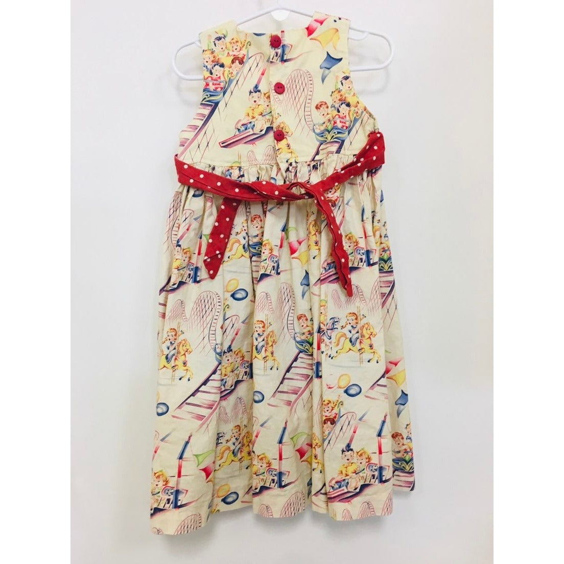 3/4 vintage boutique roller coaster dress