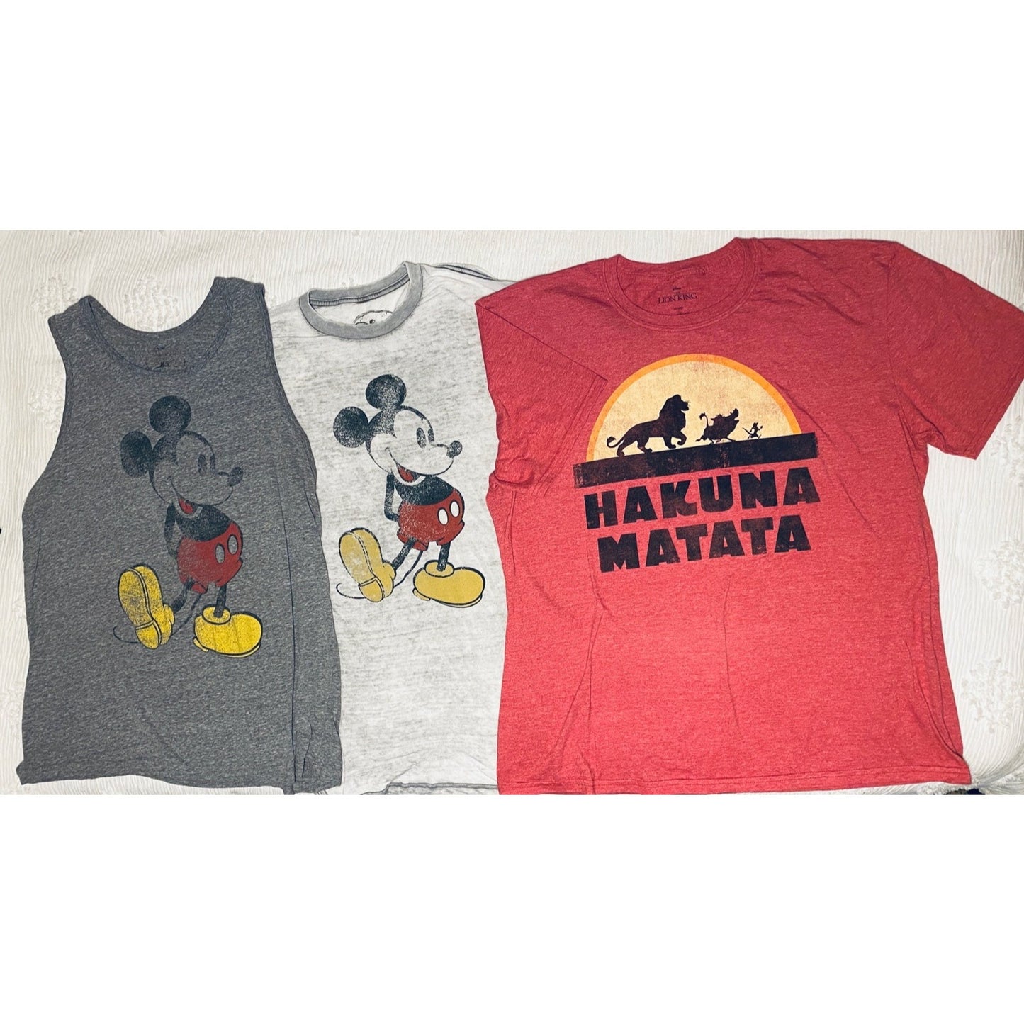 XL Disney tees bundle Mickey Mouse and The Lion King