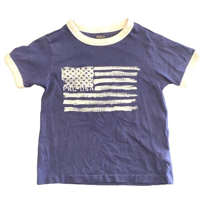 2T Polo Ralph Lauren American flag tshirt