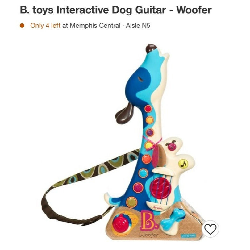 B. toys Interactive Dog Guitar - Woofer