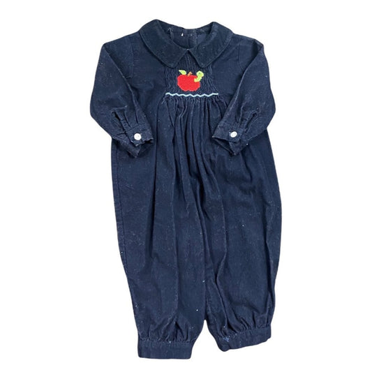 Apple Smocked Corduroy Romper size 6 months