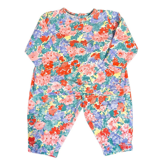 18 months vintage floral outfit