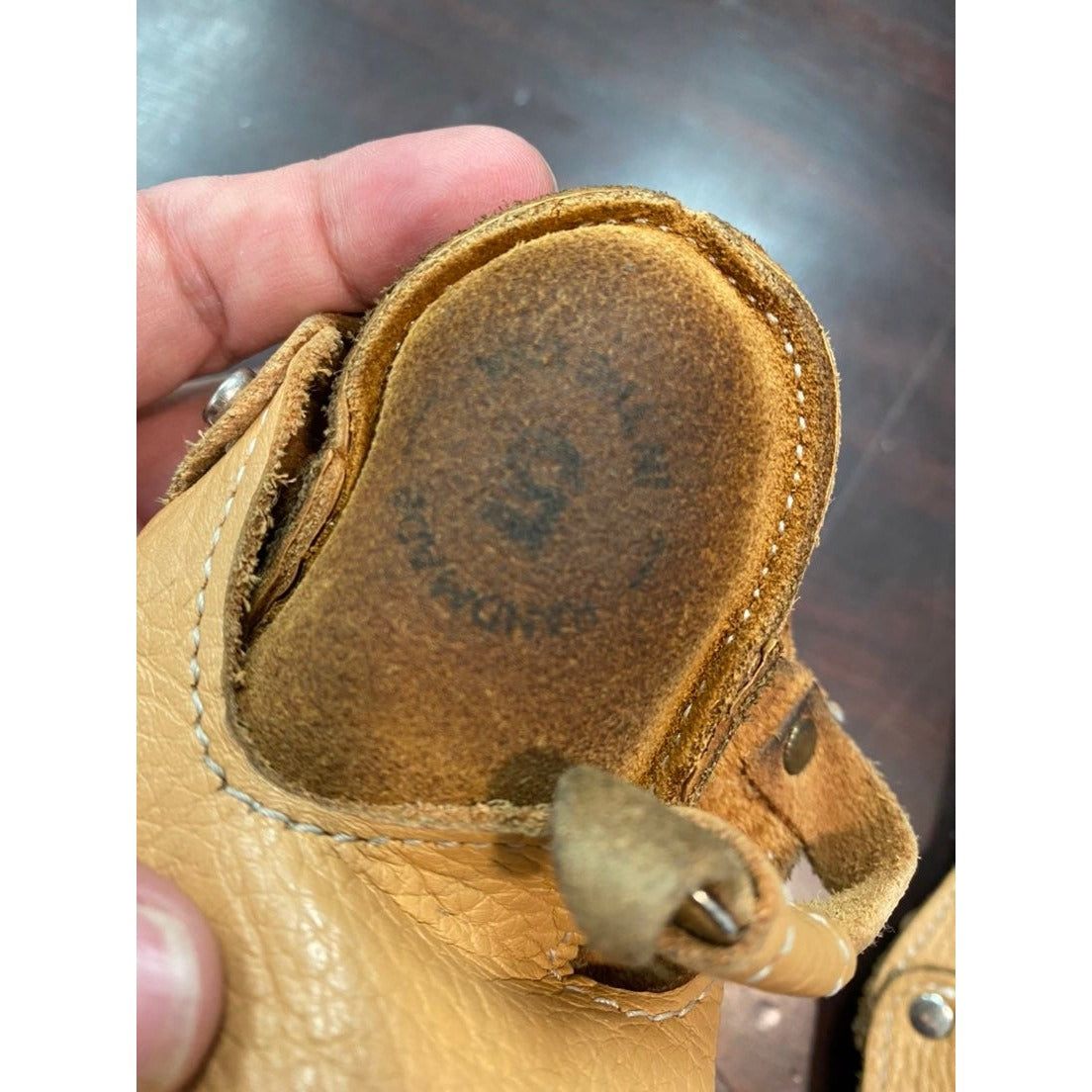 Leather baby moccasins Mon Petit size 5 12-18 months