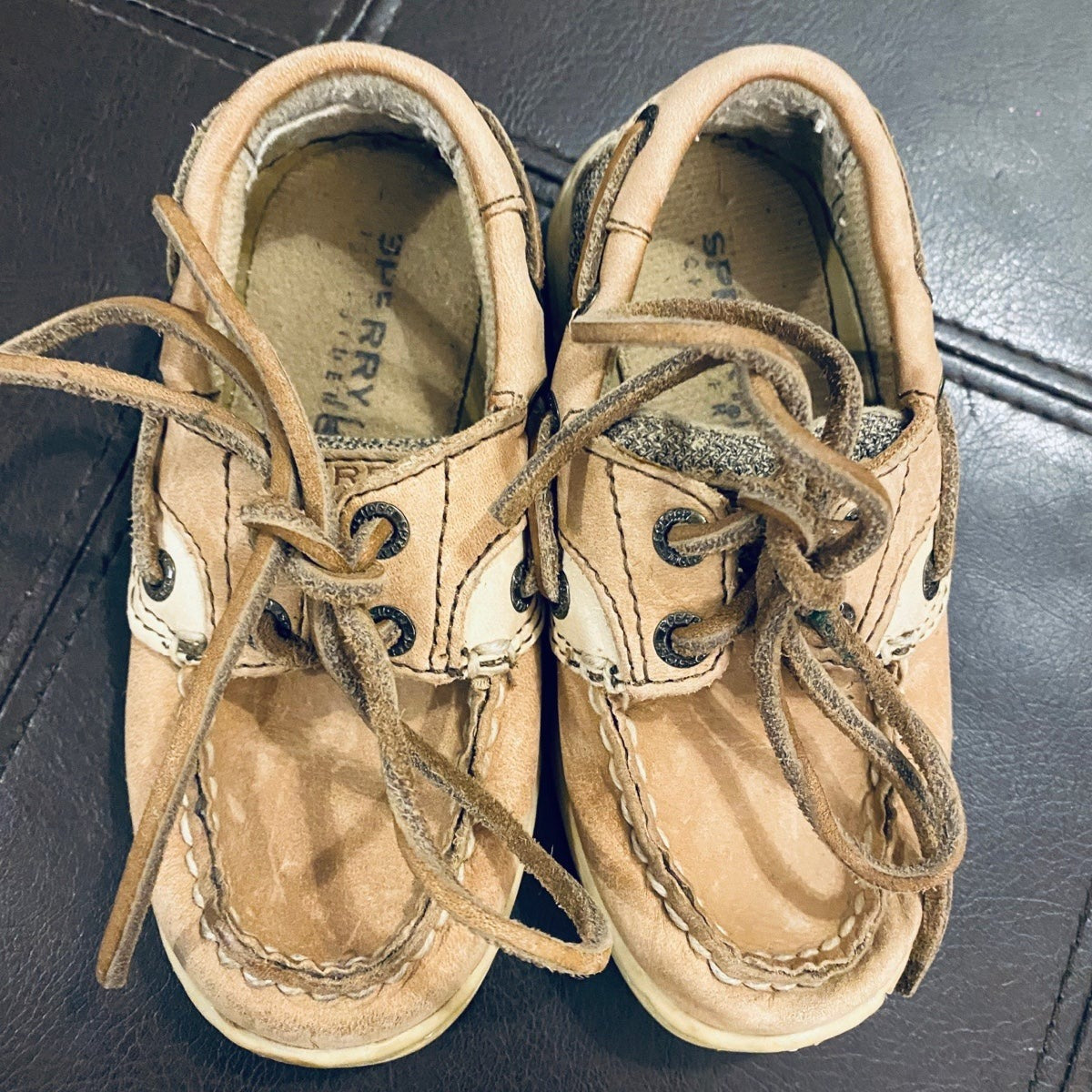 Sperry Bluefish leather Boat shoes size 7M toddler