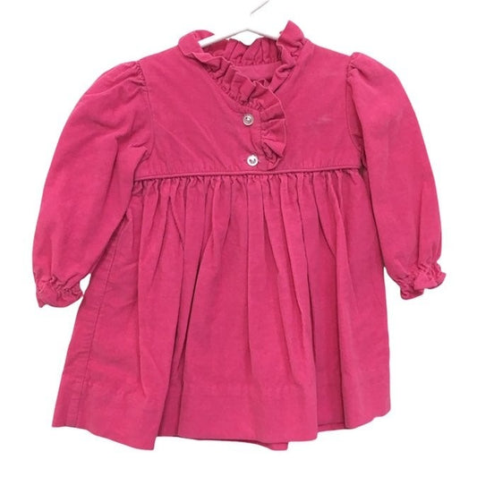 12 months pink corduroy Dress